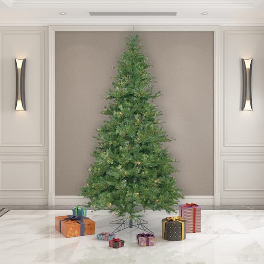 9ft. Unlit Mixed Country Pine Slim Artificial Christmas Tree